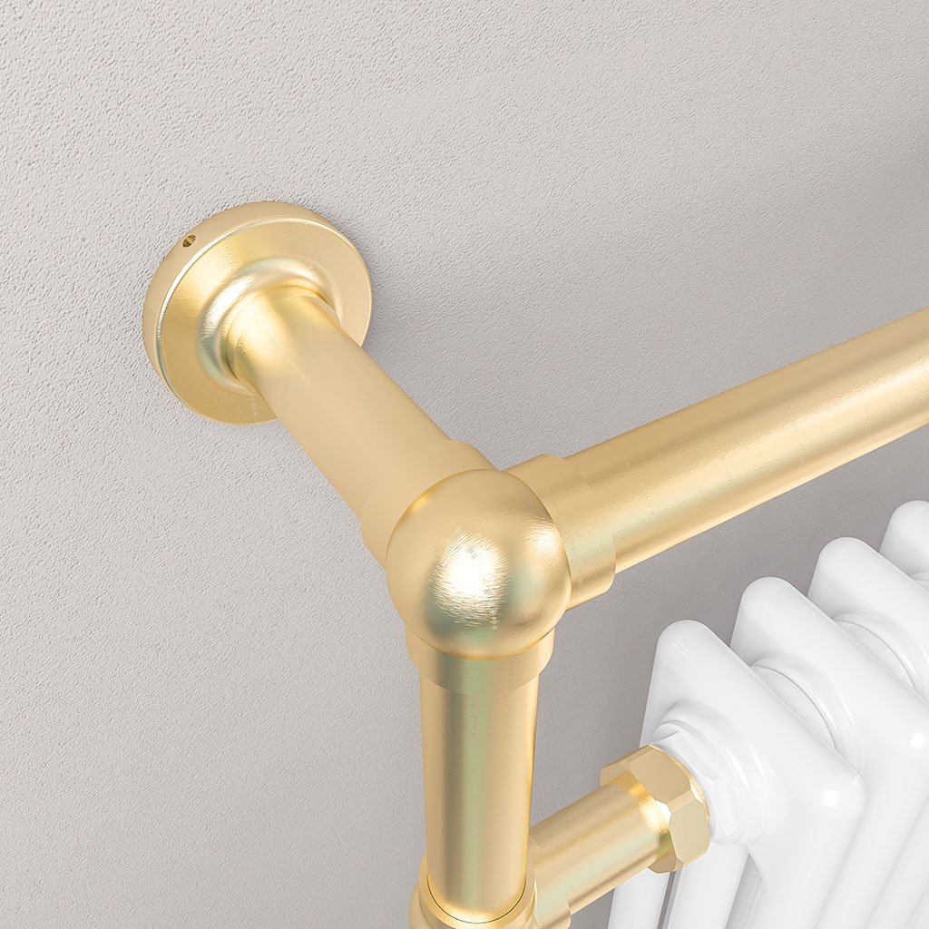 Eastbrook Avon radiator 50x95cm 530W messing/wit glans
