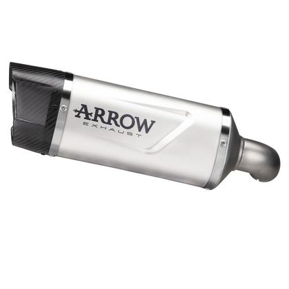 Silencieux Arrow indy race Alu embout carbone - Gris