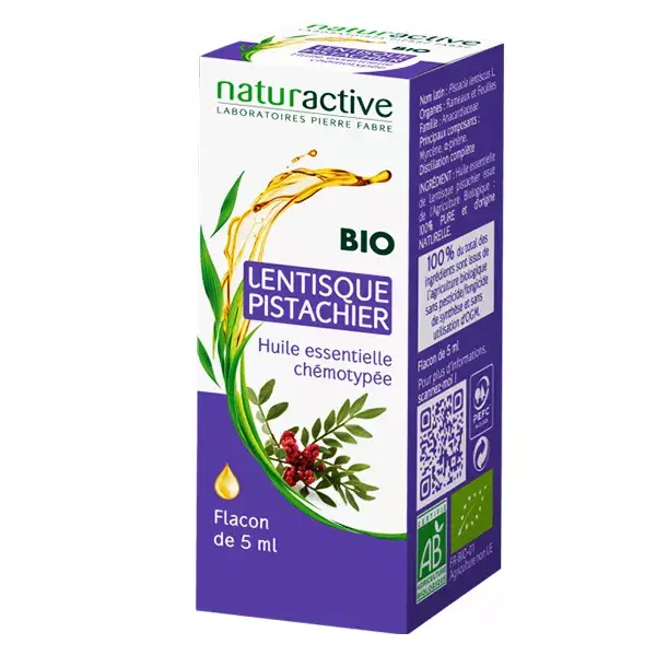 Óleo Essencial de Pistache e Mástique Orgânico Naturaactive 5ml