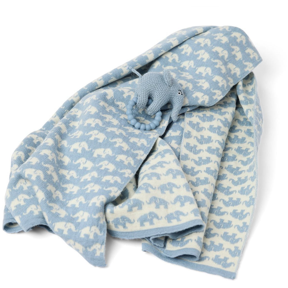 Køb Smallstuff Light Blue Elephant Rangle