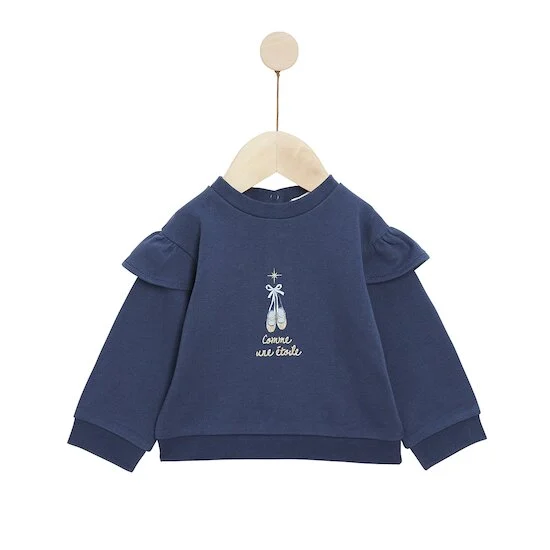 Bleu Ballerine Sweat en molleton   Blue Trocadero        de               Marèse