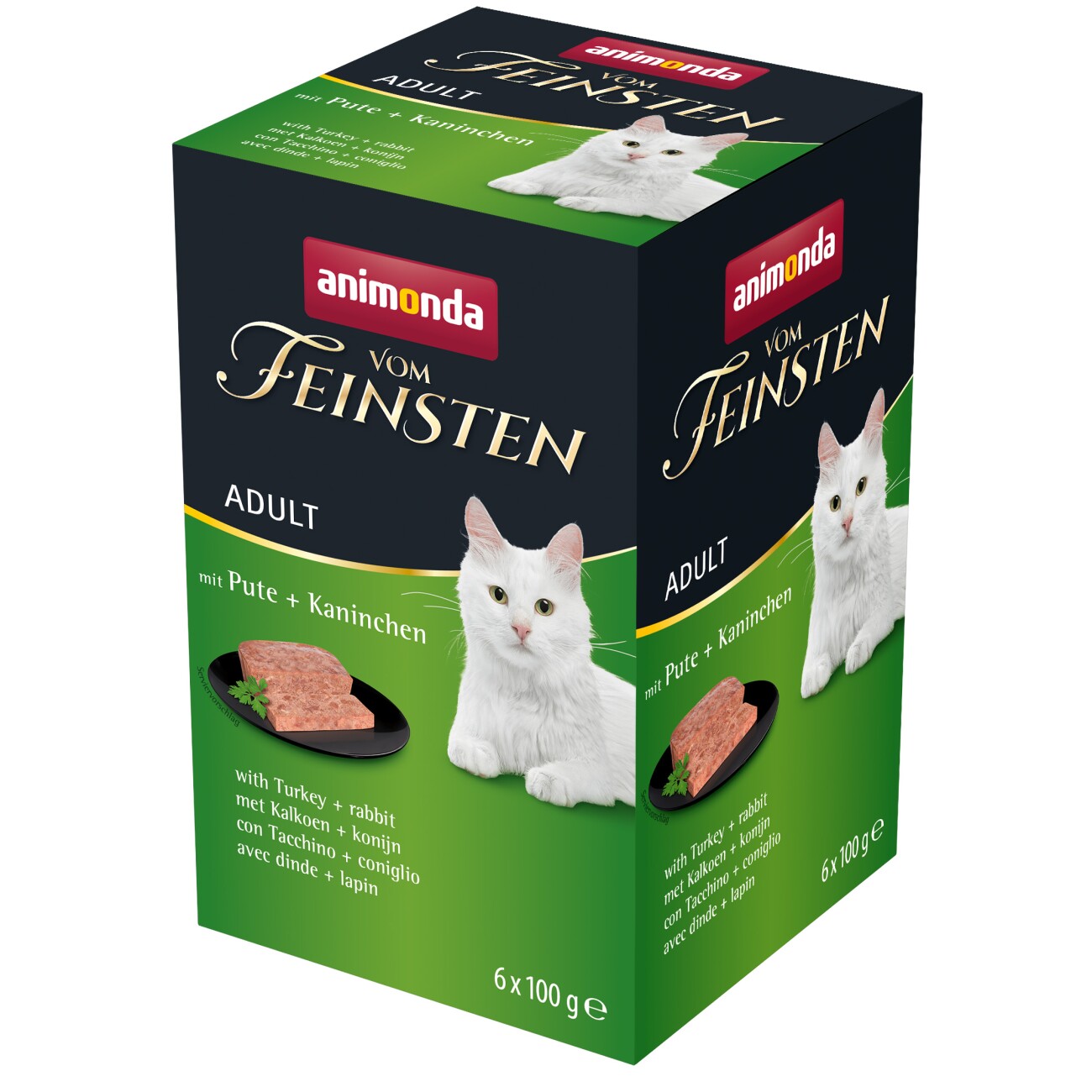 animonda Vom Feinsten Adult 6x100g mit Pute und Kaninchen