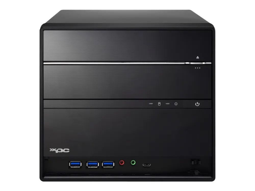 Shuttle XPC cube SH570R6 Plus - Barebone - mini PC LGA1200 sokkel - Intel H570 - uden CPU - RAM 0 GB - Gigabit Ethernet - sort