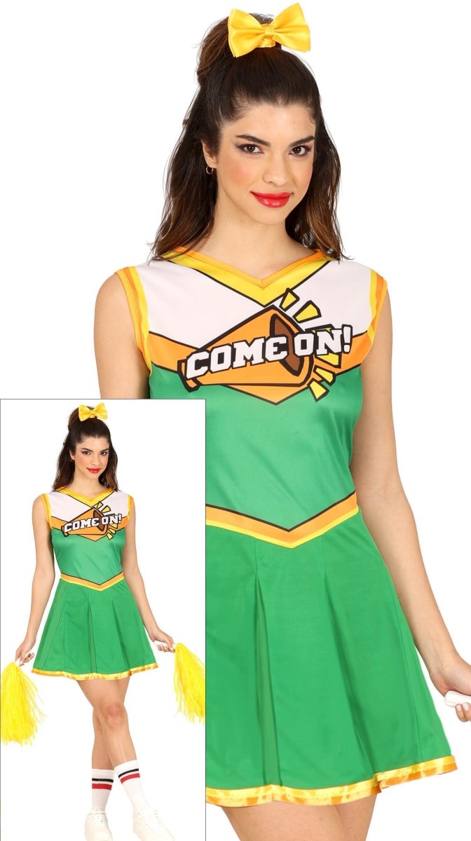 Cheerleader Jurk Groen Dames
