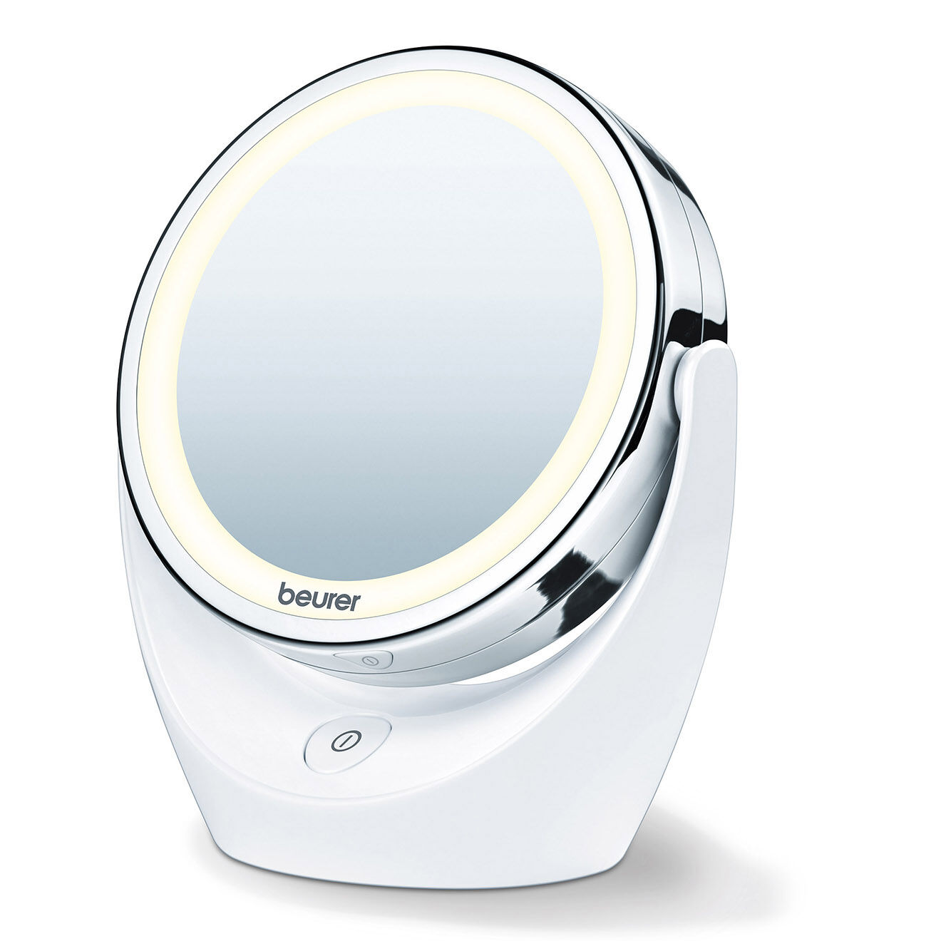 Beurer Miroir cosmétique orientable & éclairé grossissement x5 12 LED blanc/argenté - D.11 cm