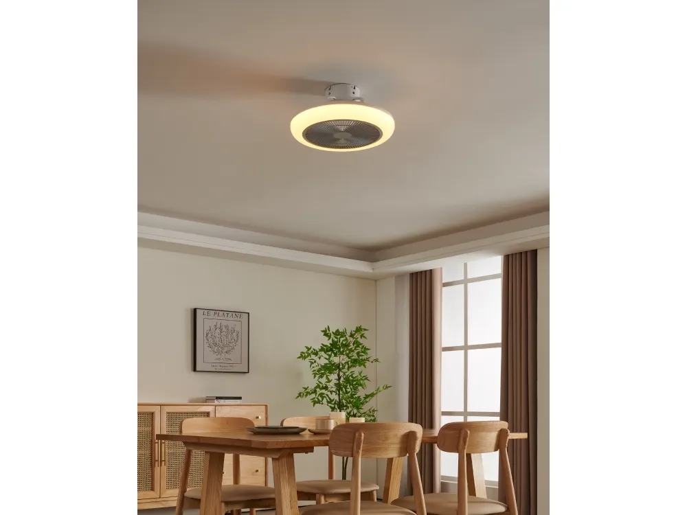 EGLO KOSTRENA VENTILATOR TW AC HVID/GRÅ