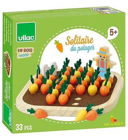Vilac Spil - Solitaire - Gartnerens  Grøntsager