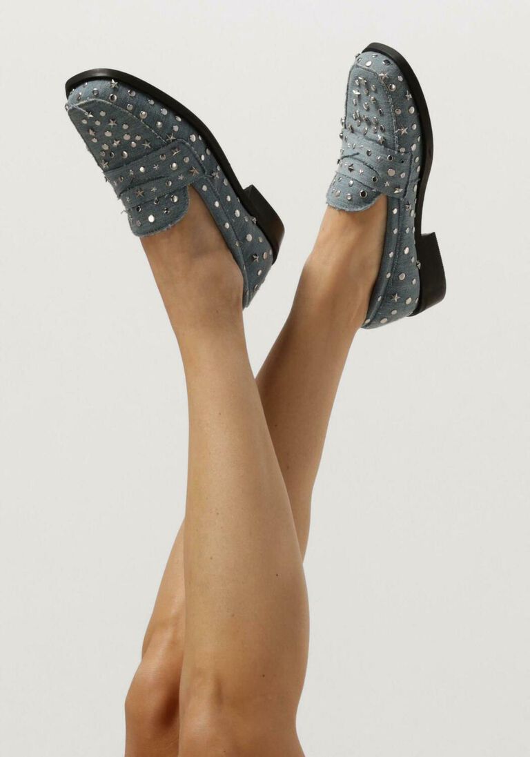 FABIENNE CHAPOT blauwe fabienne chapot loafers pim studs