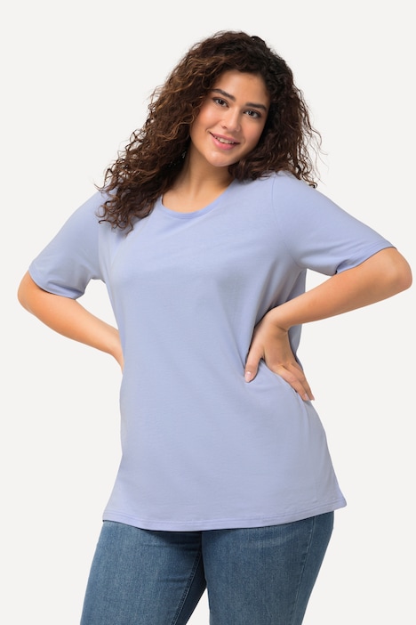 T-Shirt, A-Linie, Rundhalsausschnitt, Halbarm