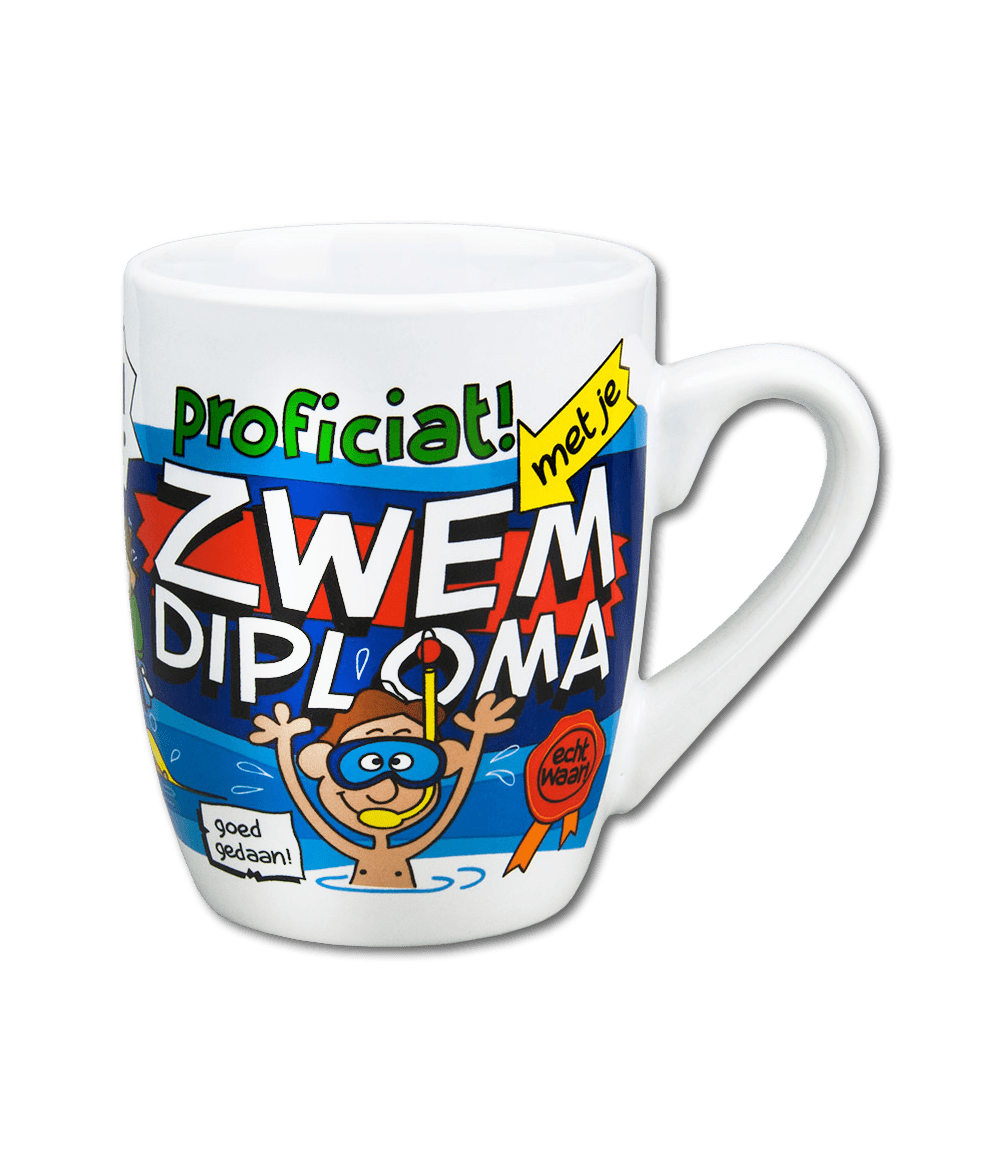 Mok Zwemdiploma 12cm