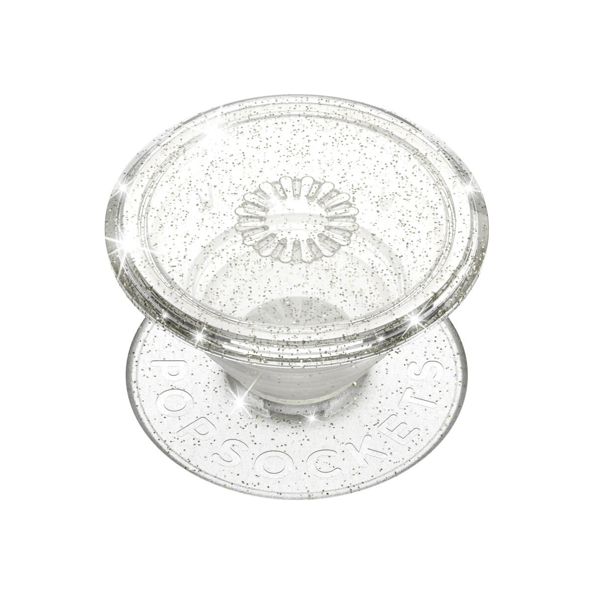 Popsockets mobilholder (clear glitter)