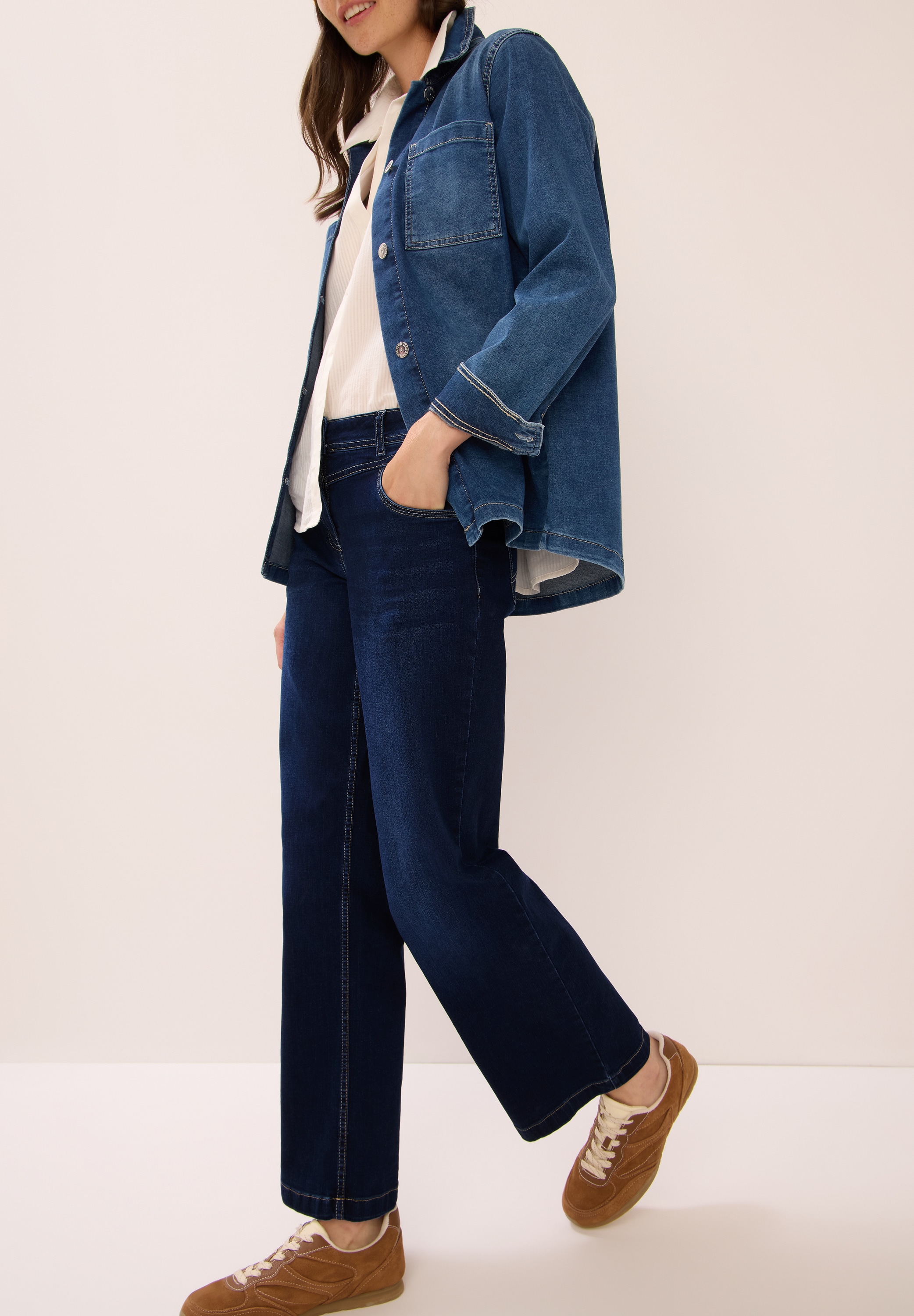 Cecil 7/8-Jeans »Style CE_Neele«, Loose Fit mit modischen Wide Legs