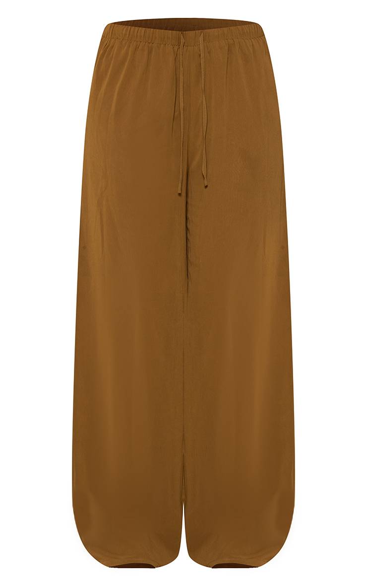 Vert Olive Pantalon Ample Tressé Shape