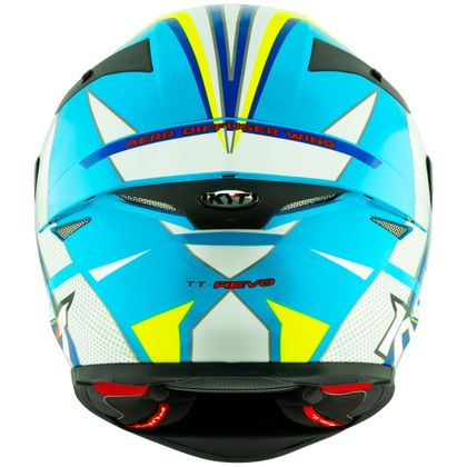 Casque KYT TT-REVO GRAND PRIX - Blanc / Bleu