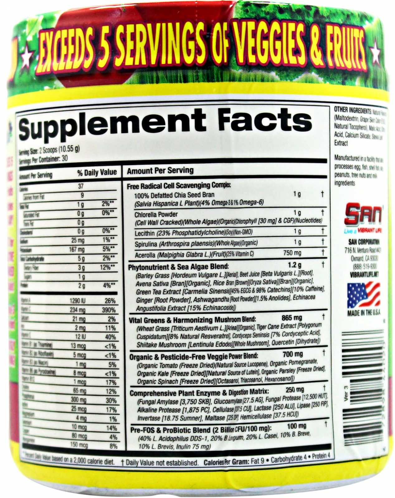 SAN Nutrition Green Supreme Fusion 318 g