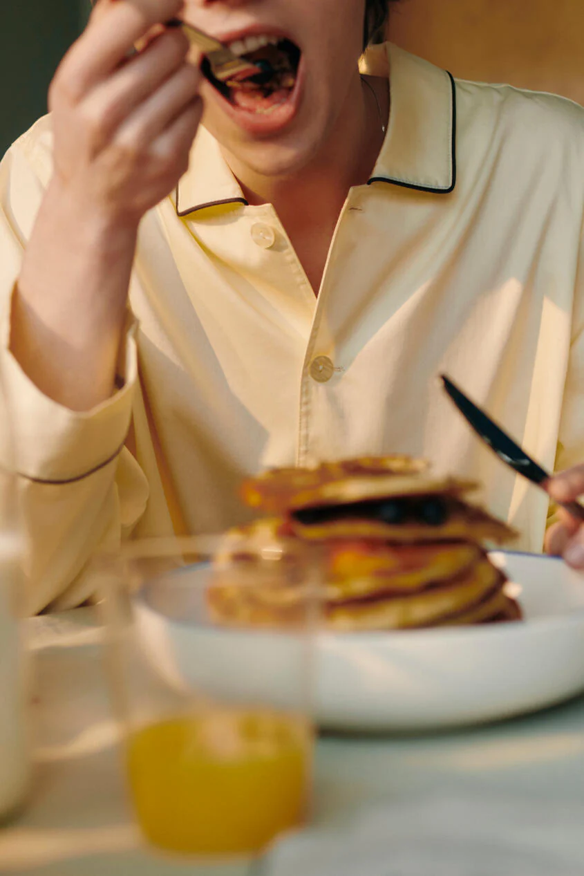 HAY  Outline Pyjama L/S natskjorte - Soft Yellow