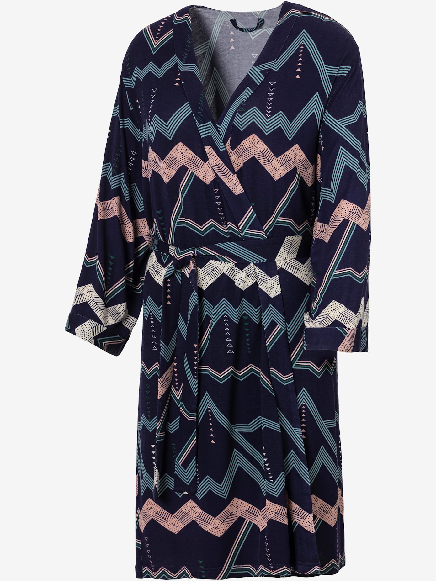 Kimono imprimé avec ceinture à nouer