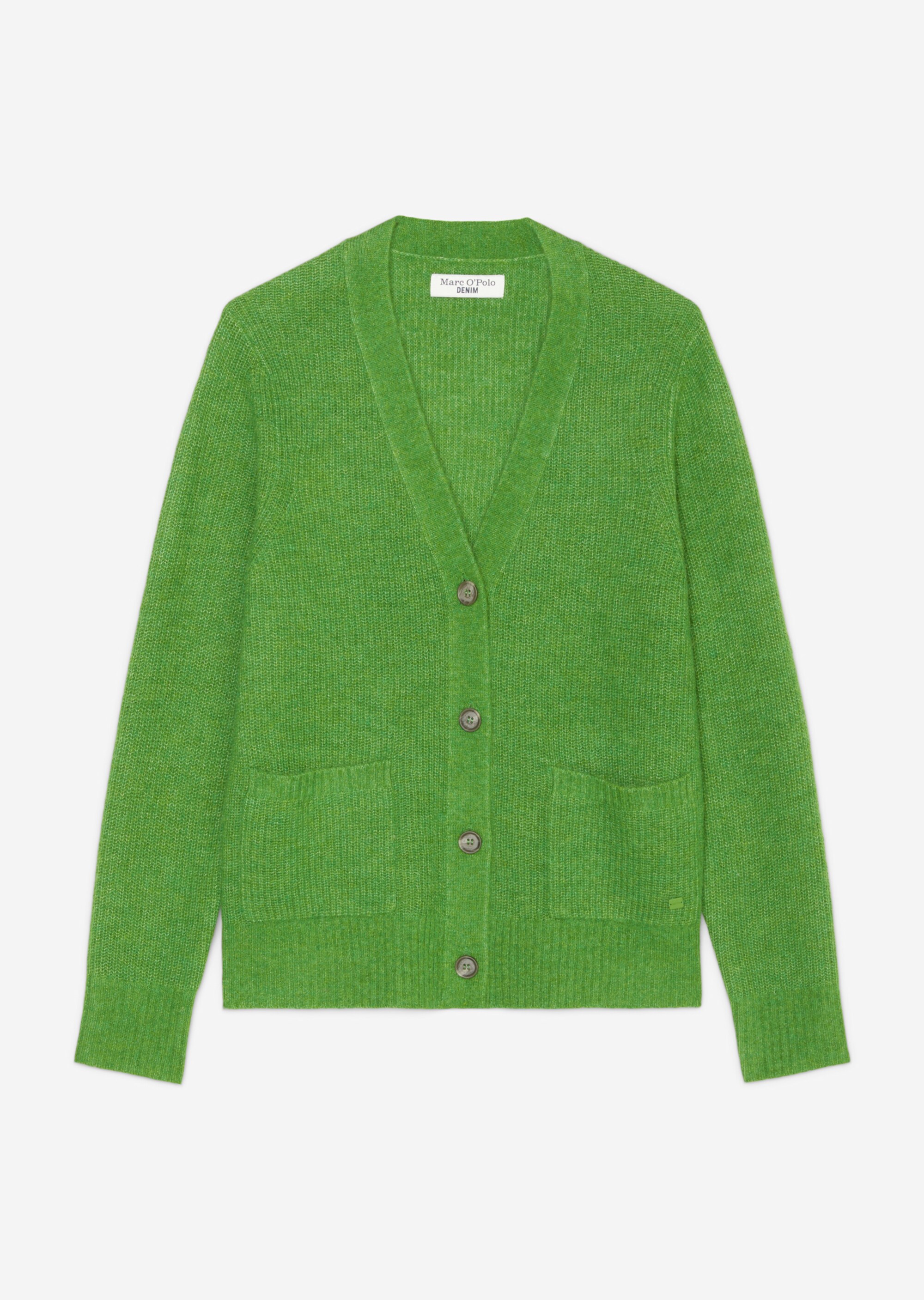 V-Neck-Cardigan loosemit Baby-Alpakawolle