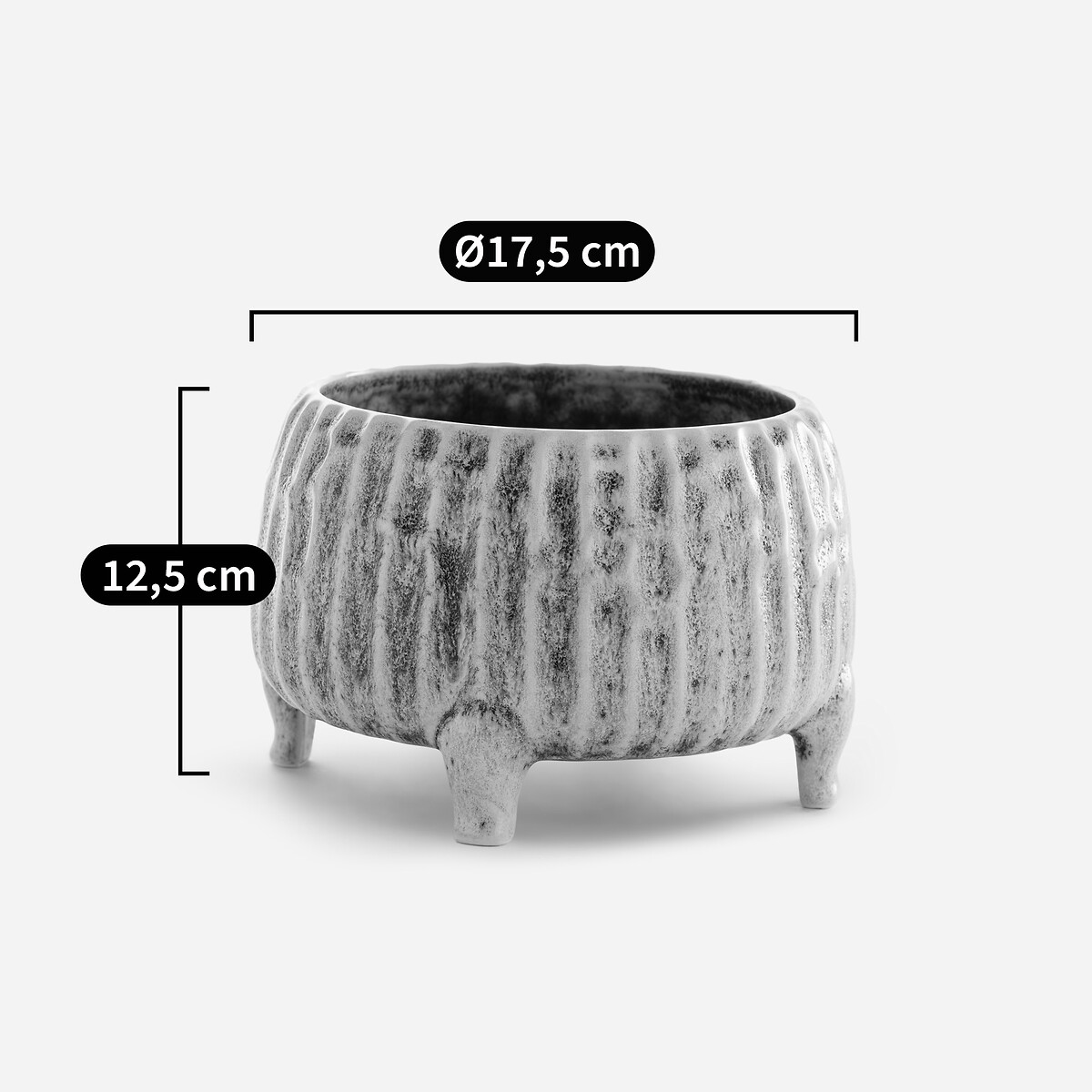 AM.PM<br>Vaso de cerâmica, 12,5 cm de altura, Zira