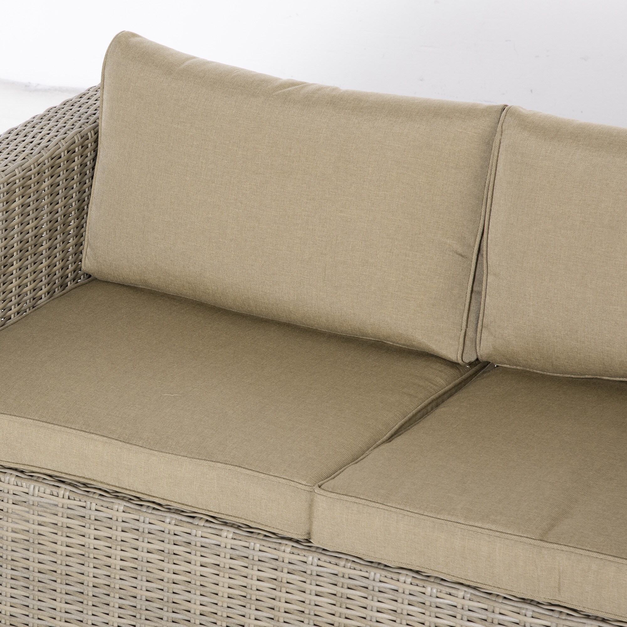 Outsunny Gartenmöbel Set mit Couchtisch bunt 150L x 75B x 65H cm