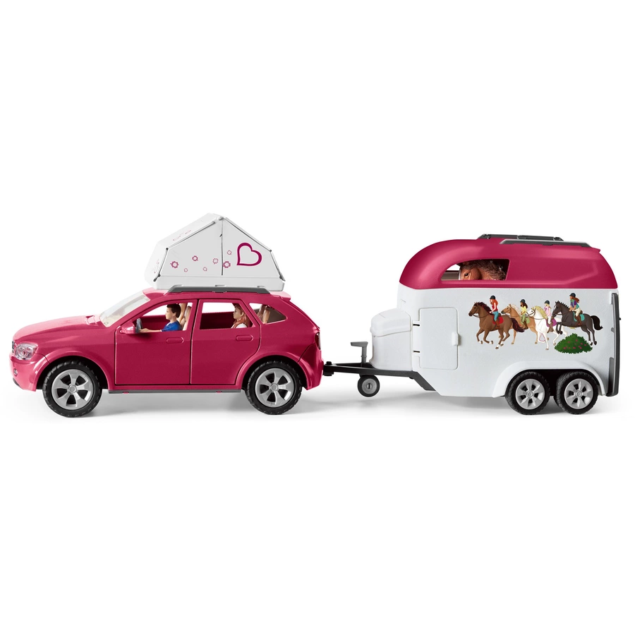 schleich® Horse Club Abenteuer mit Auto und Pferdeanhänger 42535