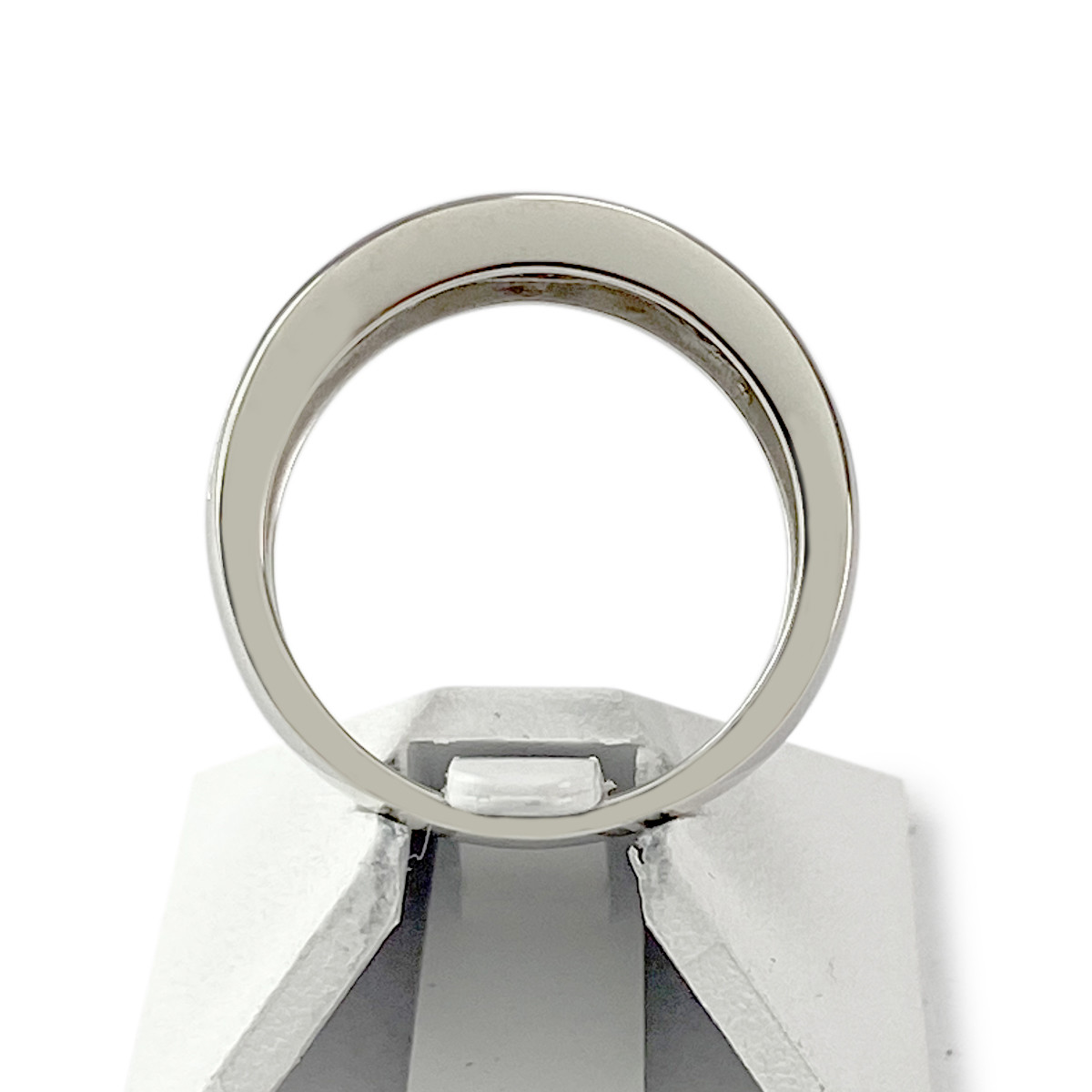 Bague d'occasion or 750 blanc saphirs et diamants