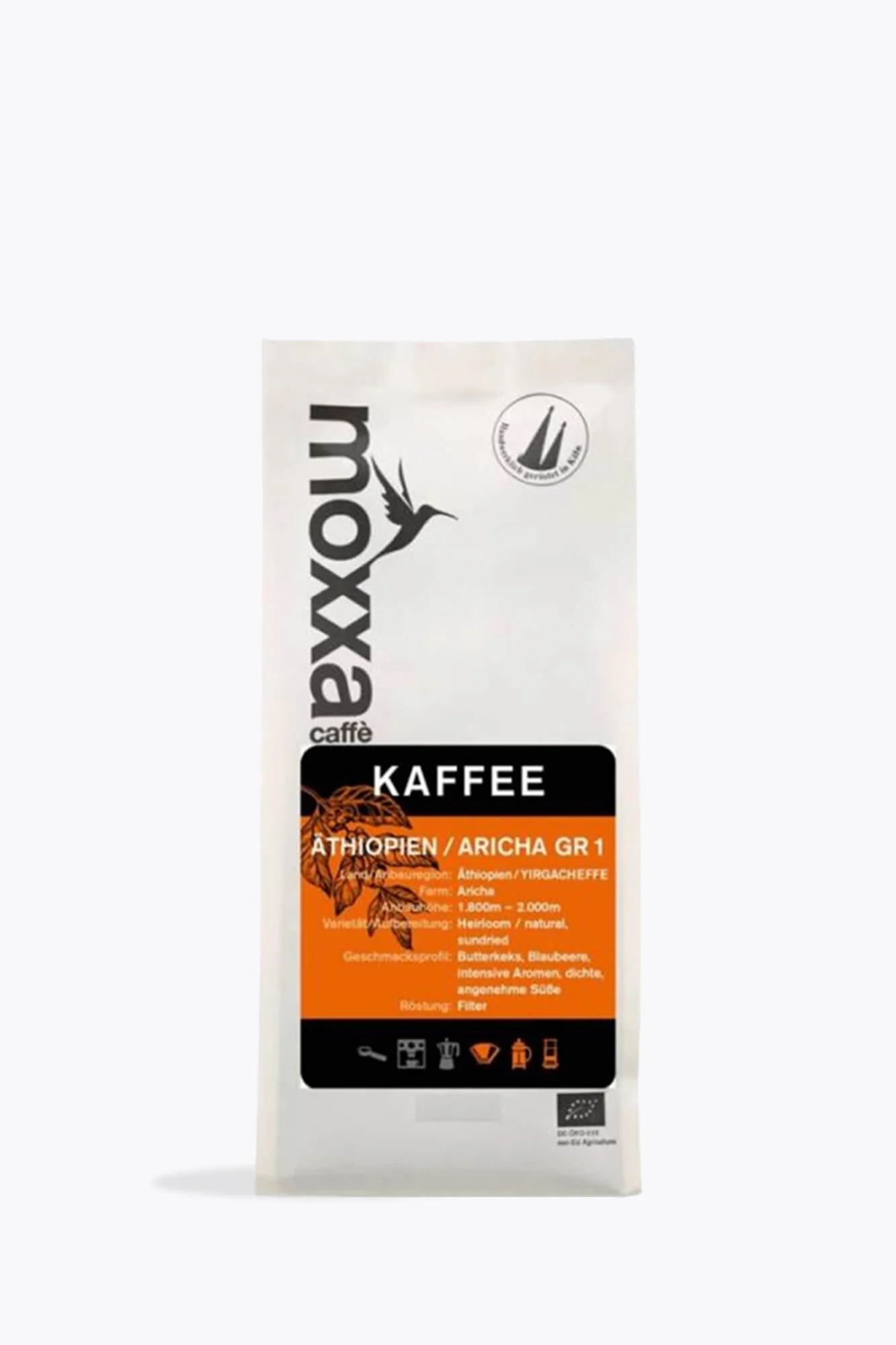 moxxa caffè Kaffee Äthiopien Aricha GR 1 Bio 250g