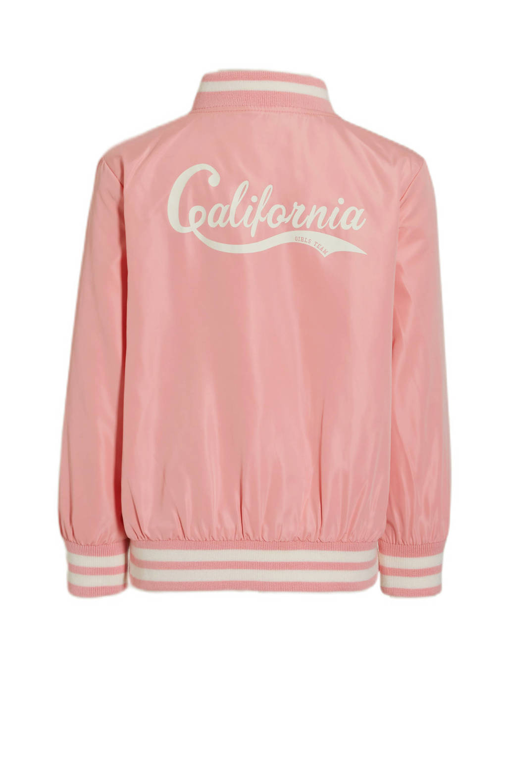 Orange Stars baseball jacket Merle met printopdruk roze