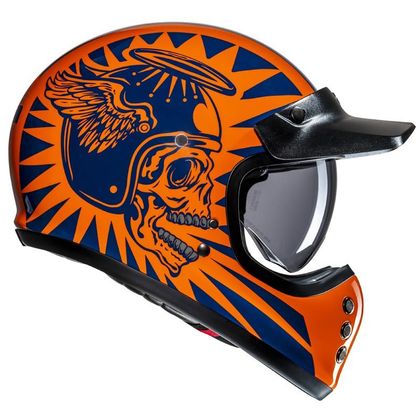 Casque Hjc V60 - FLAME - Bleu / Orange