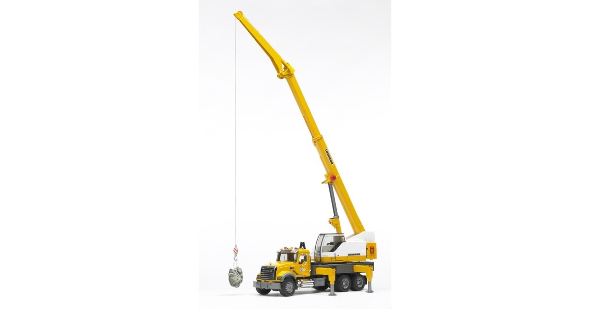 bruderMACK Granite Liebherr Kraanwagen Modelvoertuig  (02818)