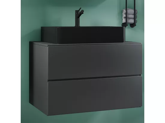 Plan de toilette 2 pièces Lavabo Lendas S BL