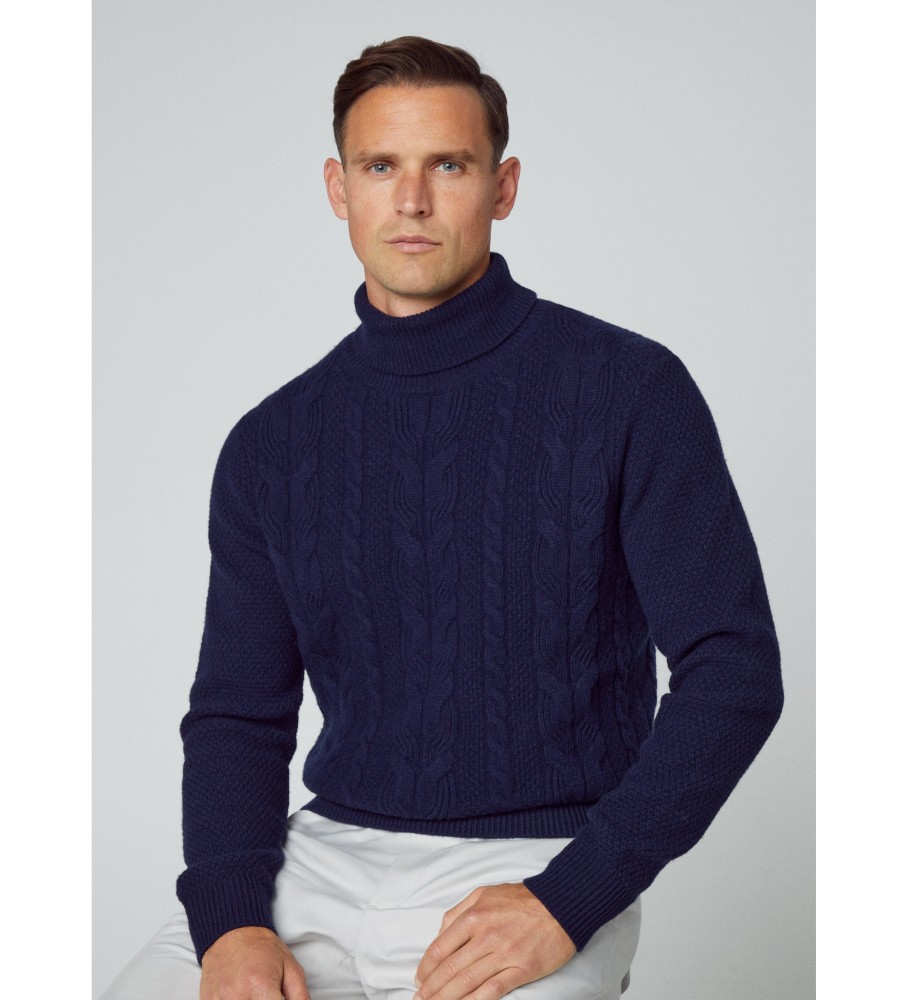 Rolo de cabo Hackett Jersey azul marinho
