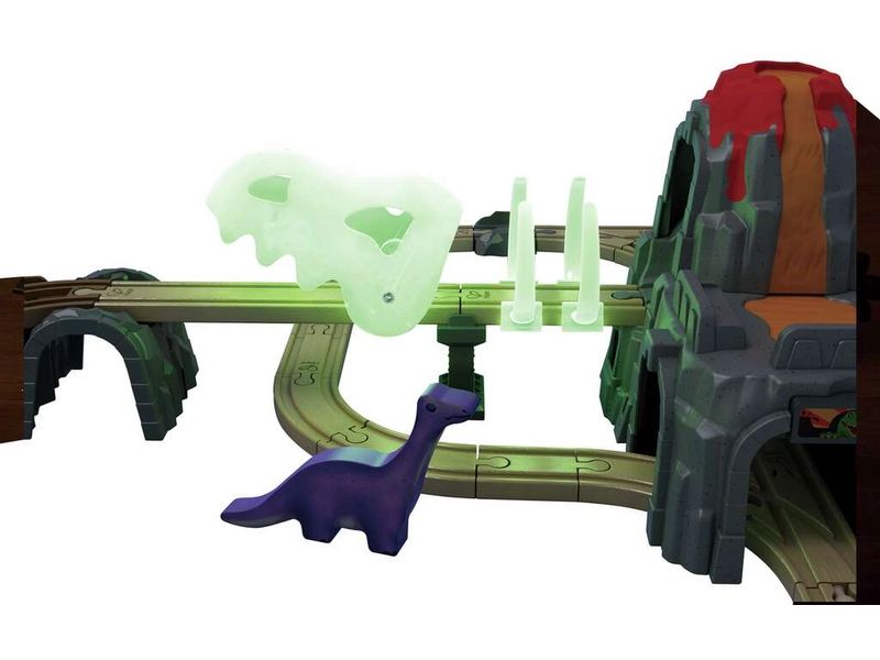 Hape Dino-Eisenbahn-Abenteuer Eisenbahn-Set aus 61 Teilen