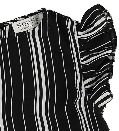 Hound T-shirt - Sort/Hvidstribet
