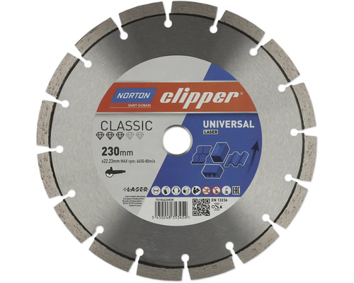 Norton Clipper diamantslijpschijf Classic Uni Laser Ø 230x22,23 mm