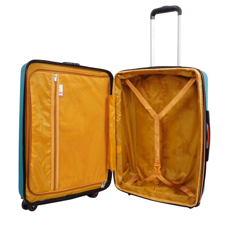 Lot de 3 valises rigides 330 Extensibles 55, 66 et 76 cm Vert canard