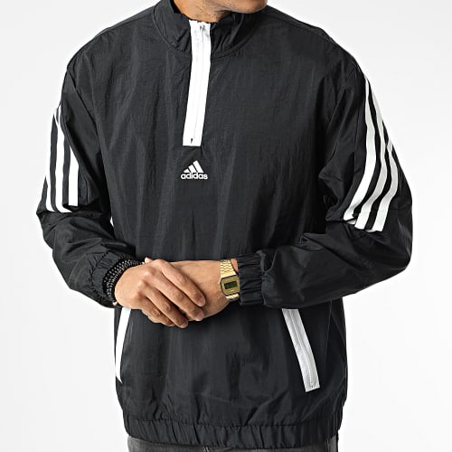 Coupe-Vent Col Zippé HJ9946 Noir