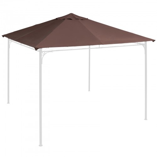 Cobertura para gazebo de jardim cor café