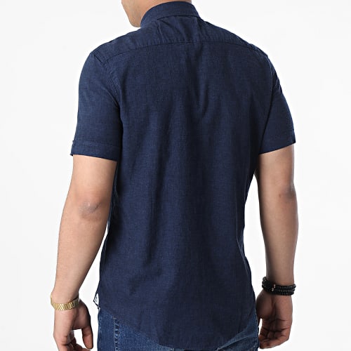 Chemise A Manches Courtes JMC-853 Bleu Marine