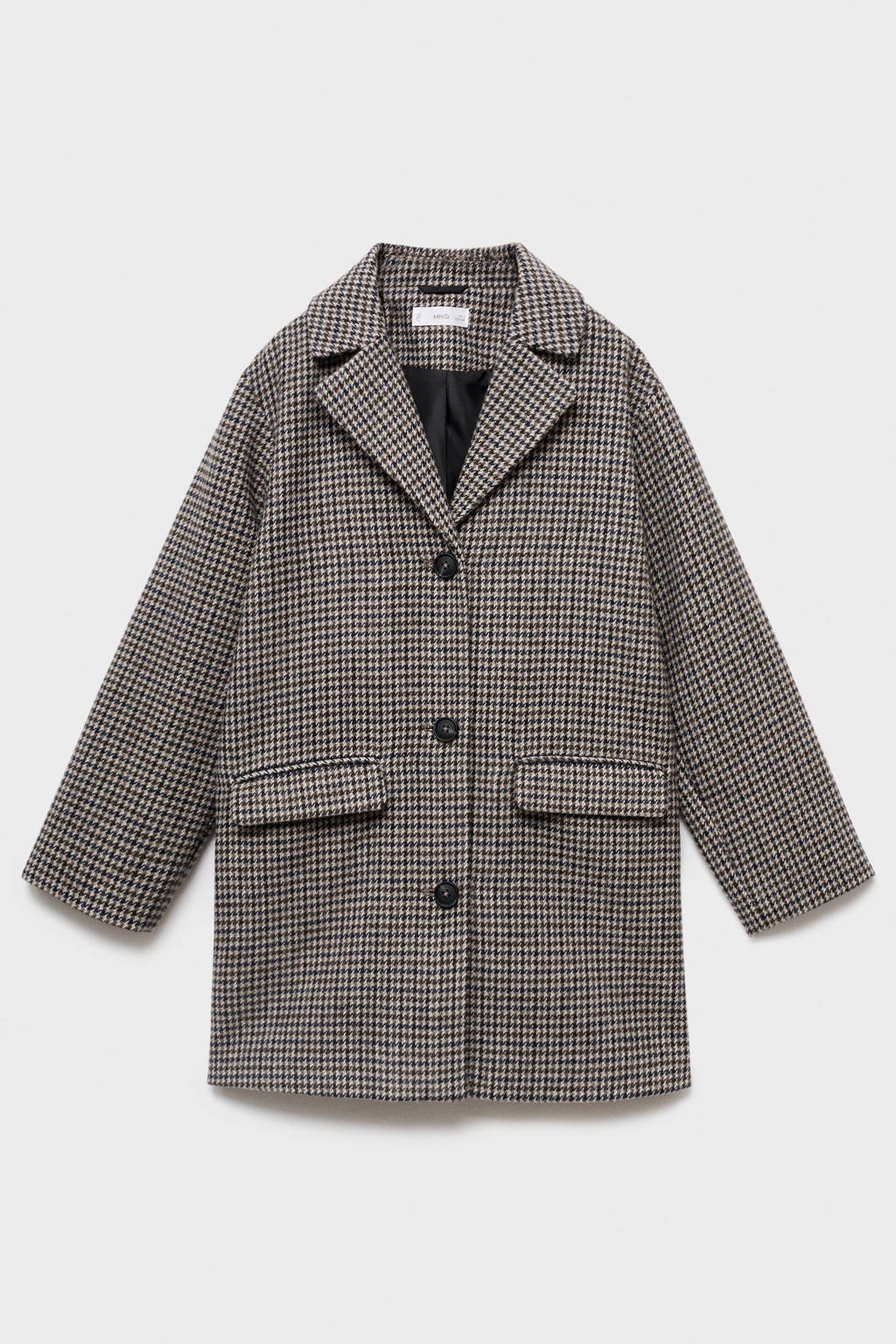 Mango Kids manteljas met wol bruin