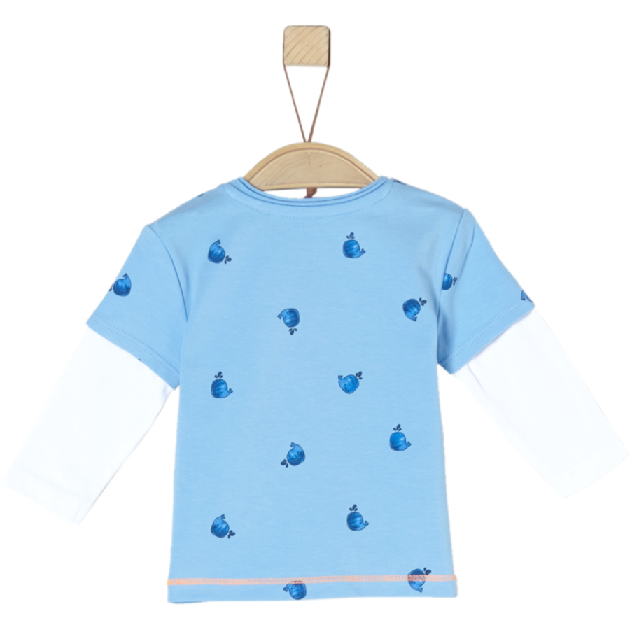s.Oliver Langarmshirt light blue aop