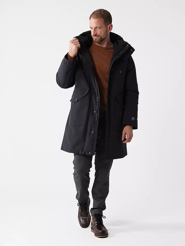 CP COMPANY Daunenmantel MICRO M schwarz