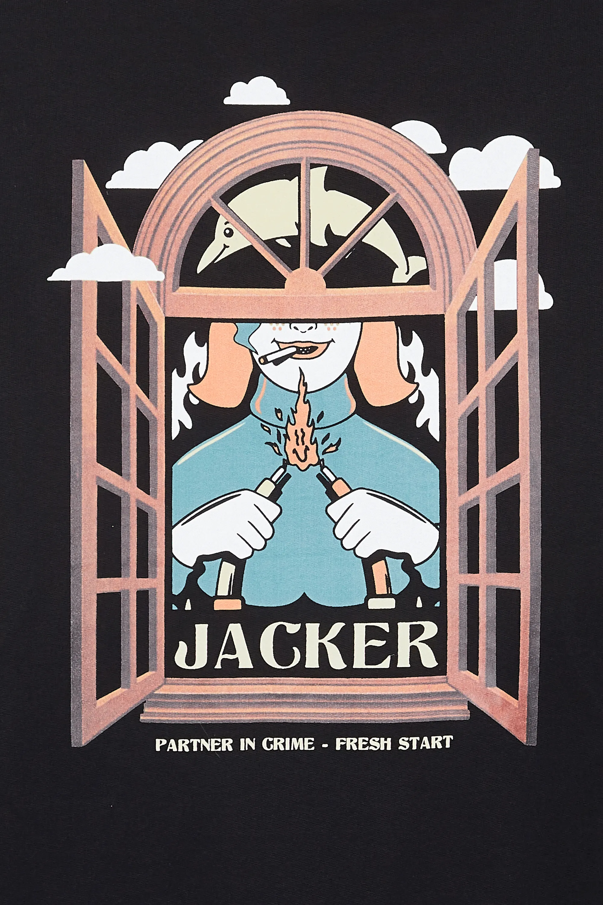 JACKER Hoodie Fresh Start Noir