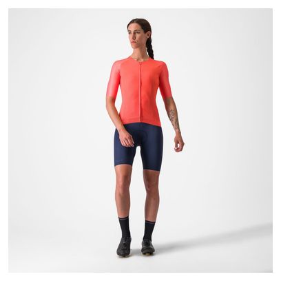 Maillot Manches Courtes Femme Castelli Aero Pro 7.0 Rose