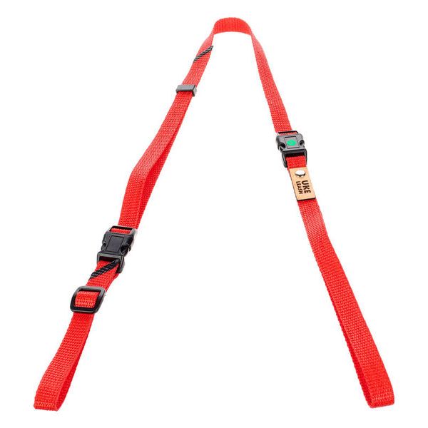 Uke Leash Half Strap Red-Orange Medium