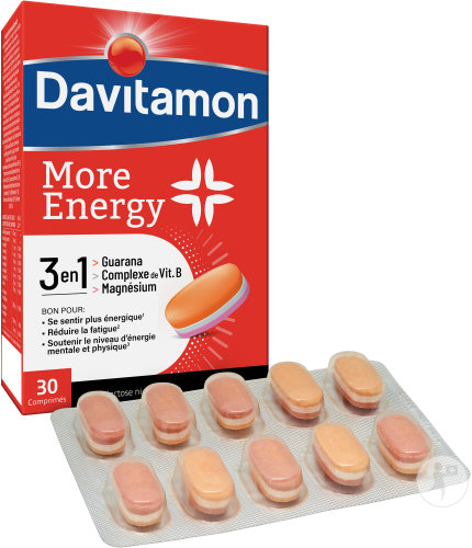 Davitamon More Energy 3en1 Comprimés 30