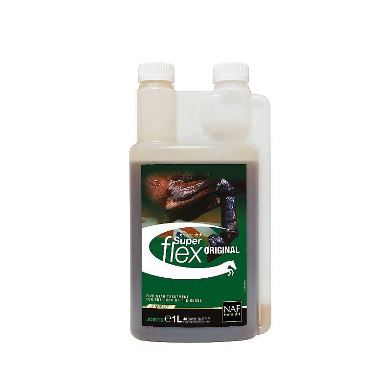 NAF Superflex Liquid – Vloeibaar gewrichtssupplement voor soepele beweging bij paarden
