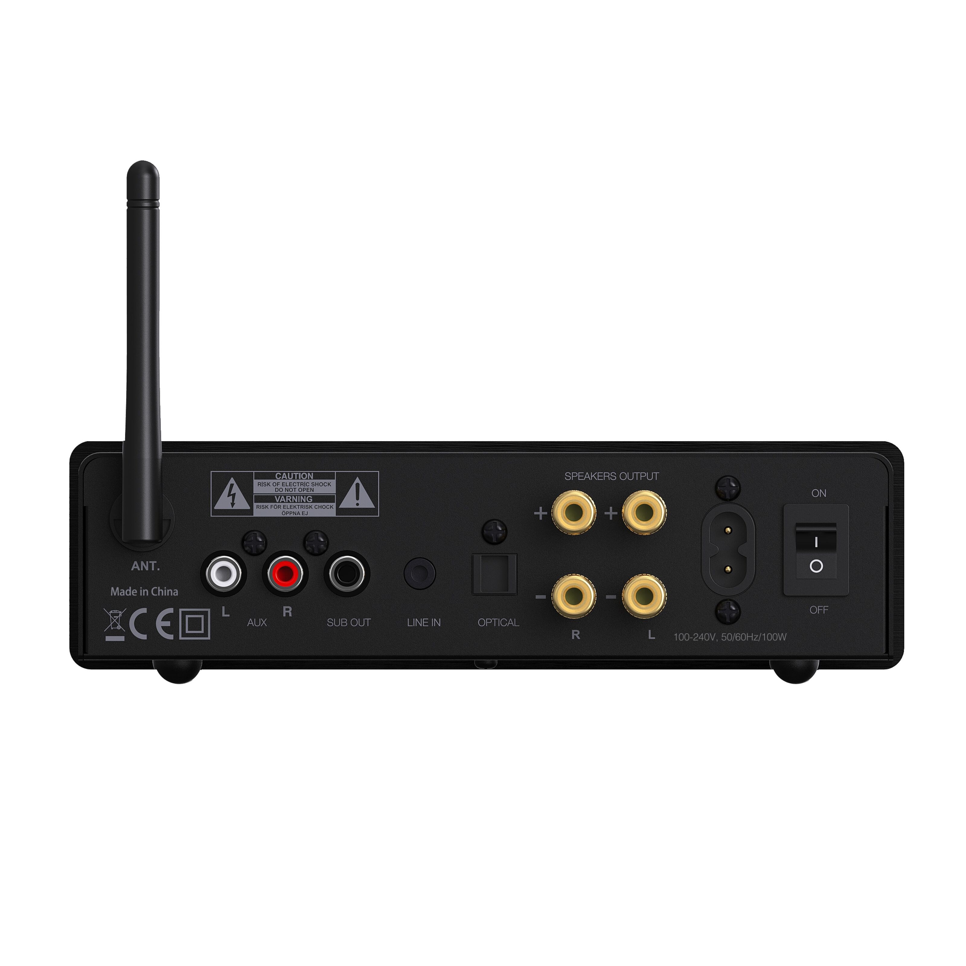Nikabe D3 Forsterker 2.1 med Bluetooth 2x50 W