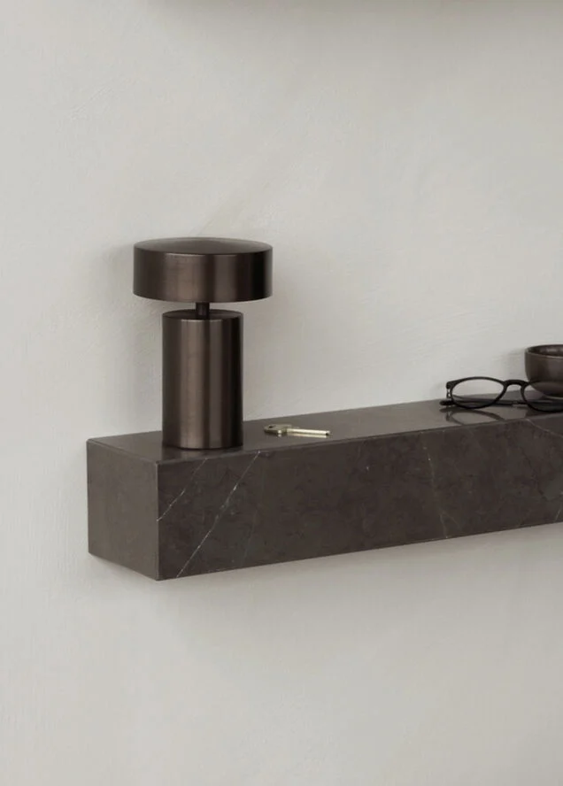 Audo Copenhagen Plinth Shelf, Brown, Grey Kendzo Grå