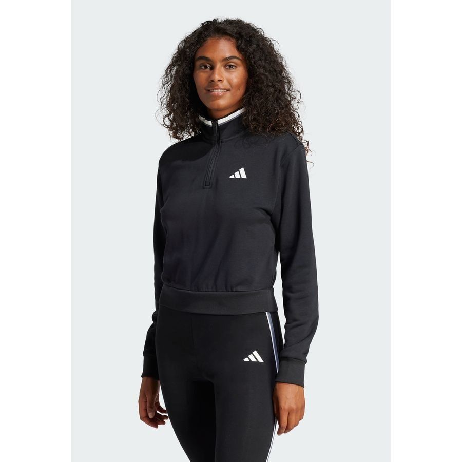 Adidas Veste de survêtement courte molleton à quart de zip Essentials Color Pop